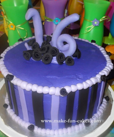 16th Birthday Cakes on Sweet 16th Birthday Beach Party
