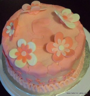 flower birthday cake