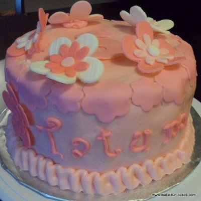 flower birthday cake