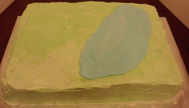 Winnie the Pooh baby shower cake