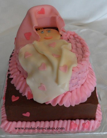 girl baby shower cake